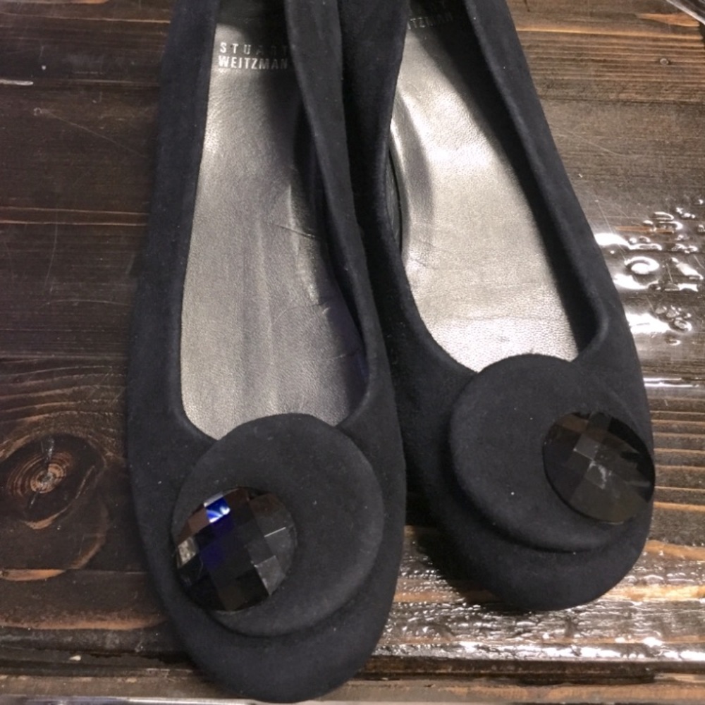 Stuart Weitzman black flats Great condition!